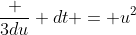 \frac {3du} {dt} = u^2
