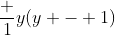 \frac 1{y(y - 1)}~dy = \frac 1x~dx
