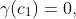 \gamma(c_1)=0,