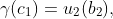 \gamma(c_1)=u_2(b_2),