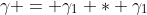 \gamma = \gamma_1 * \gamma_1