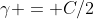 \gamma = C/2