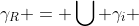 \gamma_R = \bigcup \gamma_i 