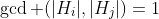 \gcd (|H_i|,|H_j|)=1