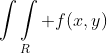 \int\int\limits_R f(x,y)~dy~dx = \int\int\limits_R f(x,y)~dx~dy = \int\int\limits_R f(r\cos\theta,r\sin\theta) |J|~dr~d\theta