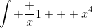 \int \frac {x}{1 + x^4}~dx = \int \frac {x}{1 + \left( x^2 \right)^2}~dx