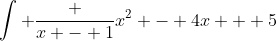\int \frac {x - 1}{x^2 - 4x + 5}~dx = \frac 12 \int \frac {2x - 2}{x^2 - 4x + 5}~dx
