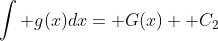 \int g(x)dx= G(x)+ C_2