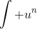 \int u^{n}~du = \frac{u^{n+1}}{n+1} + C