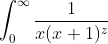 \int_0^{\infty}\frac{1}{x(x+1)^z}~dx = \int_0^{\infty} \frac{ e^{-zx} }{1 - e^{-x} }~dx  