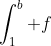 \int_1^b f~dx\leqslant\sum_{i=1}^{n-1}f(i)