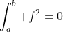 \int_a^b f^2=0