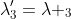 \lambda'_{3}=\lambda _{3}