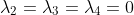 \lambda_{2}=\lambda_{3}=\lambda_{4}=0