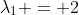 \lambda_1 = 2