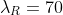 \lambda_R=70