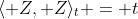 \langle Z, Z\rangle_t = t