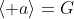 \langle a\rangle=G
