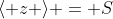 \langle z \rangle = S