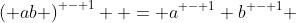 \left( {ab} \right)^{ - 1}  = a^{ - 1} b^{ - 1} 