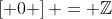 \left[ 0 \right] = \mathbb{Z}