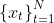 \left\{x_t\right\}_{t=1}^N