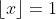 \left\lfloor{x}\right\rfloor=1