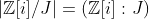 \left|\mathbb{Z}[i]/J\right|=\left(\mathbb{Z}[i]:J\right)