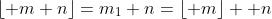\lfloor m+n\rfloor=m_1+n=\lfloor m\rfloor +n