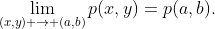 \lim_{(x,y) \to (a,b)}p(x,y)=p(a,b).