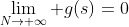 \lim_{N\to \infty} g(s)=0