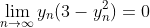 \lim_{n\to\infty}y_n(3-y_n^2)=0