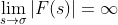 \lim_{s\to\sigma}|F(s)|=\infty