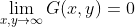 \lim_{x,y\to\infty}G(x,y)=0