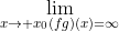 \lim_{x\rightarrow x_{0}(fg)(x)=\infty}