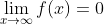 \lim_{x\to\infty}f(x)=0
