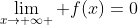 \lim_{x\to \infty } f(x)=0
