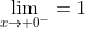\lim_{x\to 0^-}=1