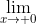 \lim_{x\to 0}~\frac{\sin{x}}{x} = 1