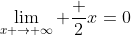 \lim_{x \to \infty} \frac 2x=0