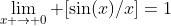 \lim_{x \to 0} [\sin(x)/x]=1