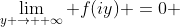 \lim_{y \to +\infty} f(iy) =0 