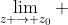 \lim_{z \to z_0} ~ (z-z_0)^n f(z)=A \neq 0