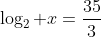 \log_2 x=\frac{35}{3}