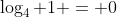 \log_4 1 = 0