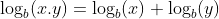 \log_b(x.y)=\log_b(x)+\log_b(y)