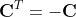 \mathbf{C}^{T}=-\mathbf{C}