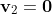 \mathbf{v}_2=\mathbf{0}