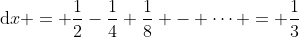 \lim_{n \to \infty} \frac{n}{2^{n}} \int^{1}_{0} x^{2n}(x^{2}+1)^{n}\;\mathrm{d}x = \frac{1}{2}-\frac{1}{4}+\frac{1}{8} - \cdots = \frac{1}{3}