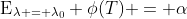 \mbox{E}_{\lambda = \lambda_0} \phi(T) = \alpha